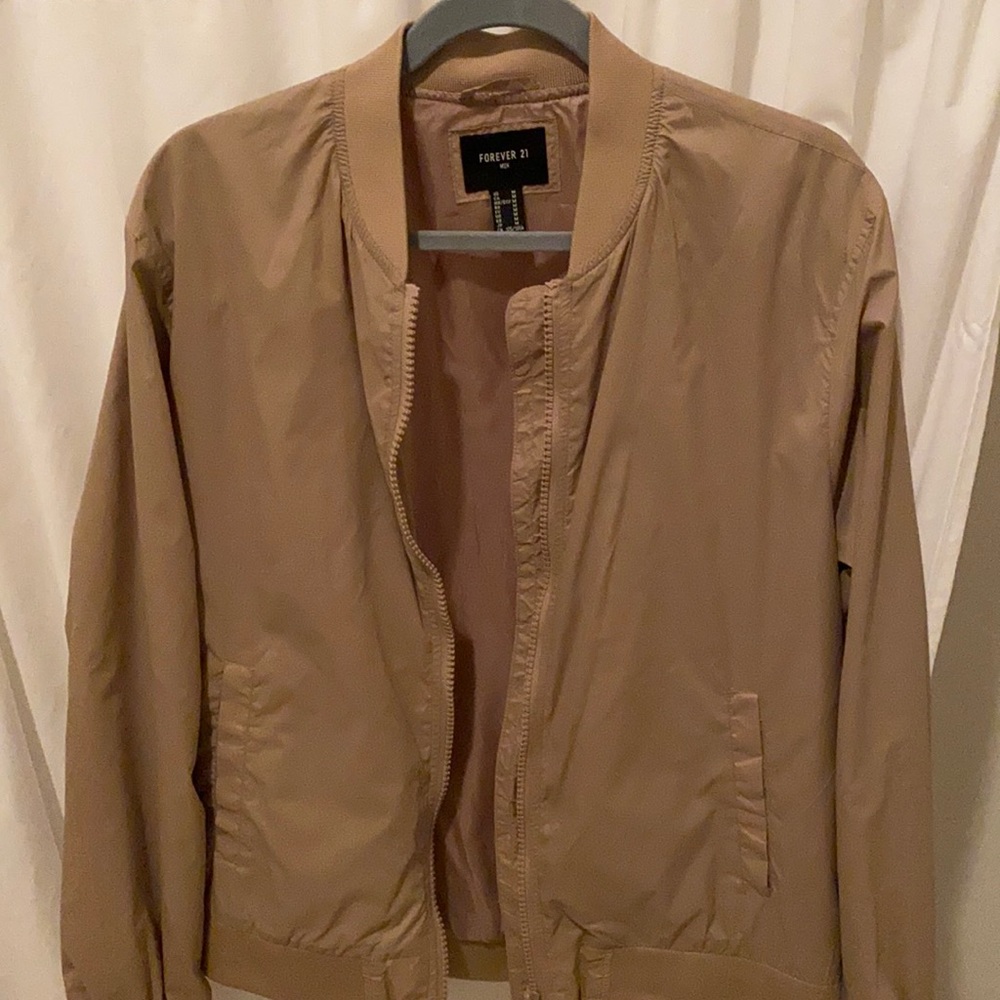 Tan Bomber Jacket